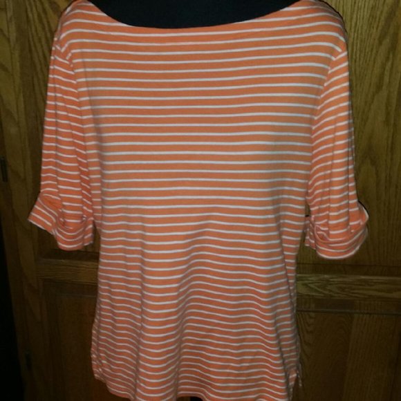 Ralph Lauren Tops - 3/$25 Ralph Lauren Cotton Boatneck Top XL EUC